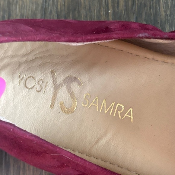 Yosi Samra Skylar in garnet Ballet flats suede comfort size 9 - Picture 3 of 7